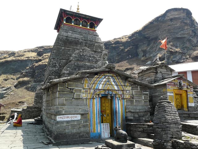 Tungnath temple, one of the Panch Kedar shrines, in Uttarakhand